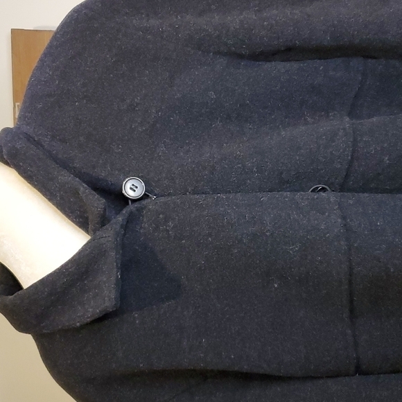 Vintage Halston Fully Lined Wool Long Coat Sz 12 made in Russia - Picture 10 of 11